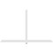 Ekena Millwork Eugene Architectural Grade PVC Gable Bracket, 108"W x 67 1/2"H x 2"D x 4"F, 15/12 Pitch GBP108X68X0204EUG00 - alternate 5